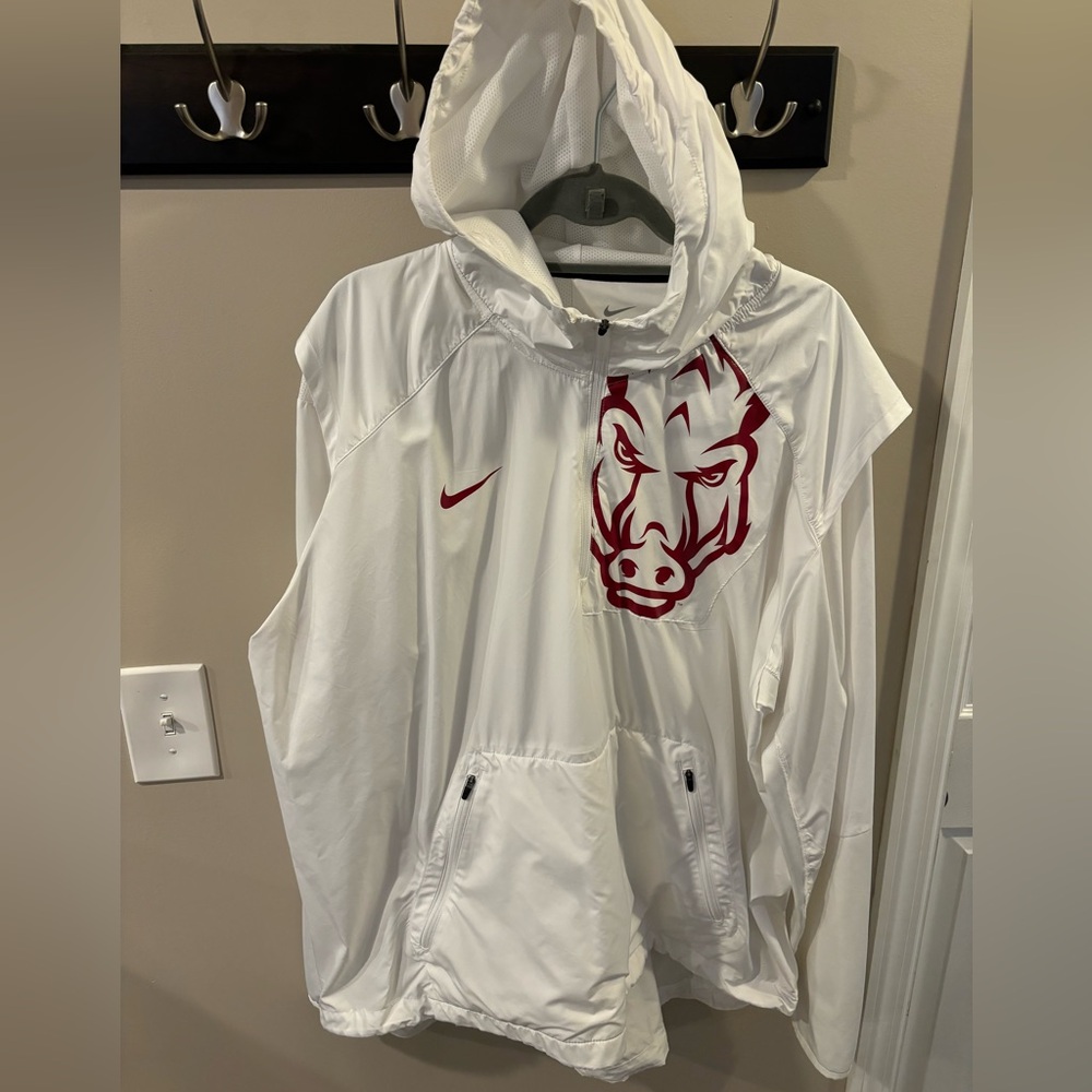 Nike White Hooded Jacket